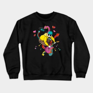 Skateboarding Skeleton Skull Skater Crewneck Sweatshirt